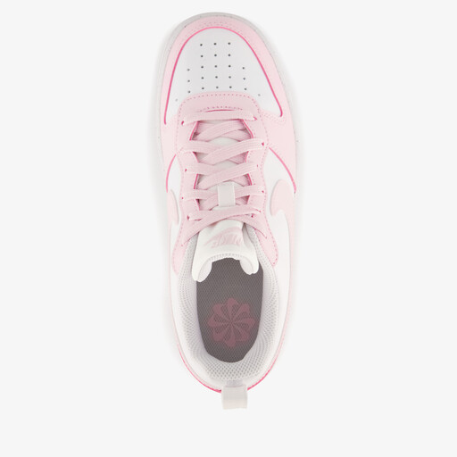 Court Borough Low Recraft meisjes sneakers wit roze