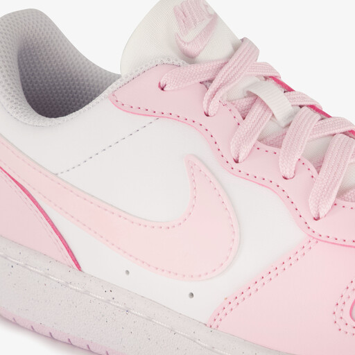 Court Borough Low Recraft meisjes sneakers wit roze