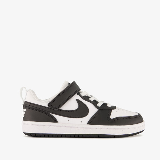 Court Borough Low Recraft kinder sneakers zwart wit
