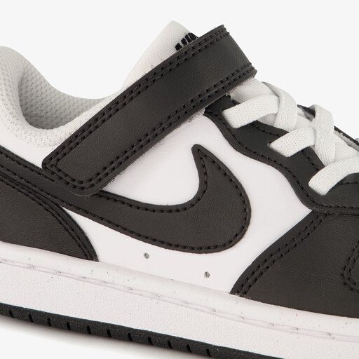 Court Borough Low Recraft kinder sneakers zwart wit