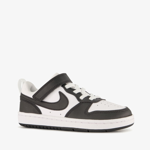 Court Borough Low Recraft kinder sneakers zwart wit