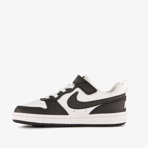 Court Borough Low Recraft kinder sneakers zwart wit