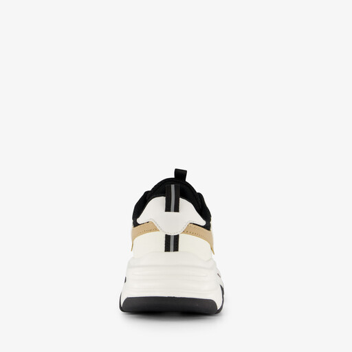 Dames dad sneaker wit zwart