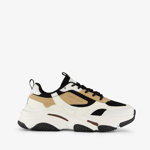 Dames dad sneaker wit zwart