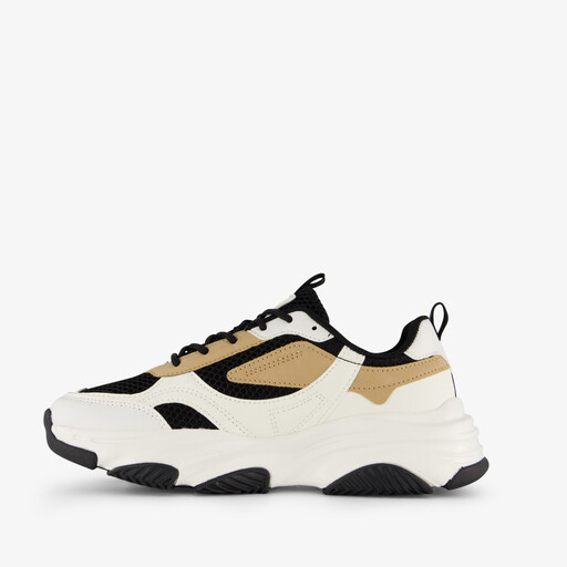 Dames dad sneaker wit zwart