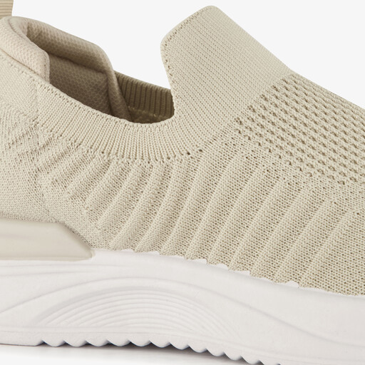 Dames instap sneakers beige