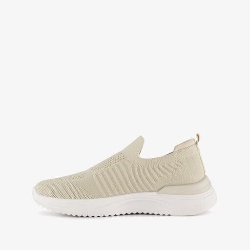 Dames instap sneakers beige