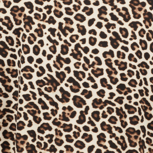 Dames top met panterprint beige
