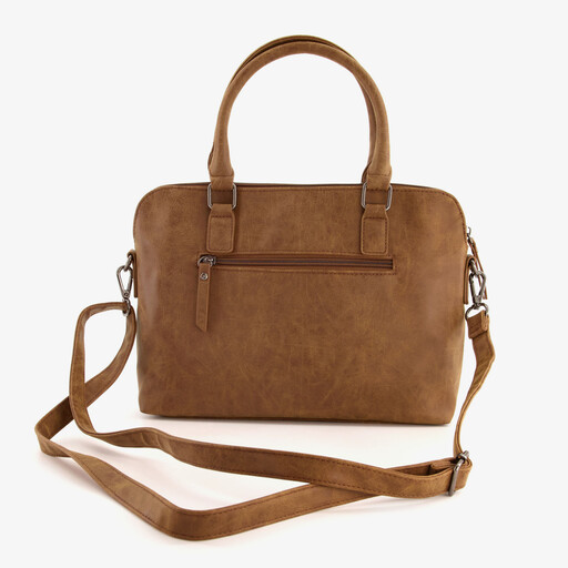 Dames schoudertas camel bruin