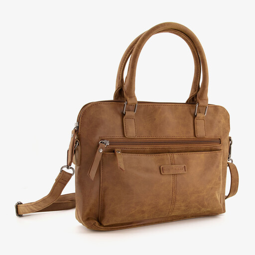 Dames schoudertas camel bruin