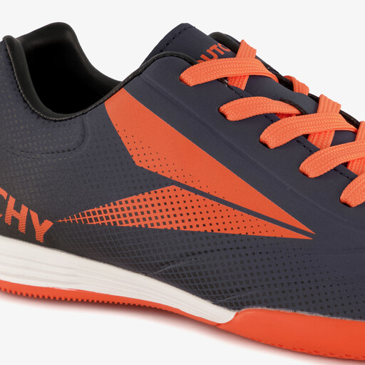 IC kinder zaalvoetbalschoenen blauw oranje