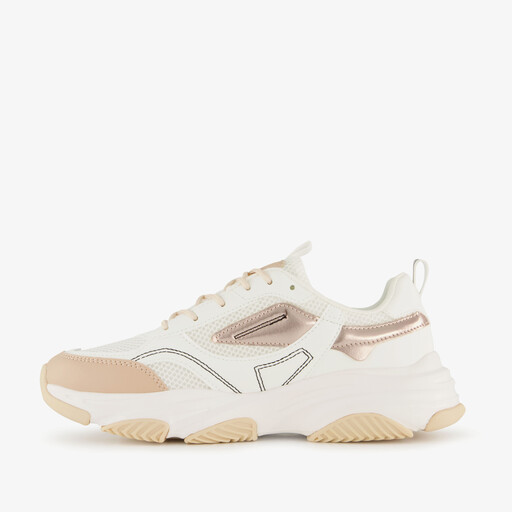 Dames sneakers wit beige