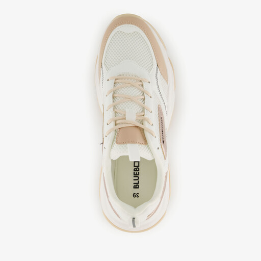 Dames sneakers wit beige