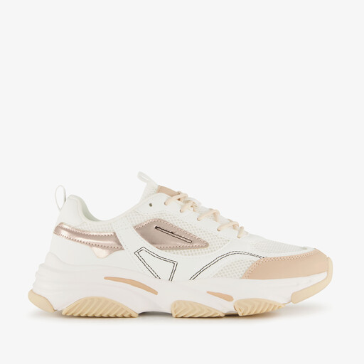 Dames sneakers wit beige