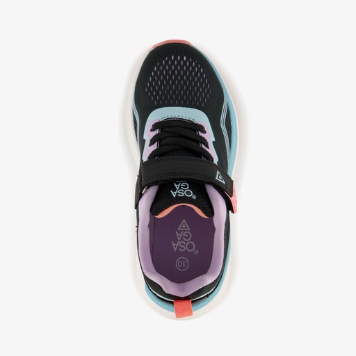 Meisjes sportschoenen zwart roze
