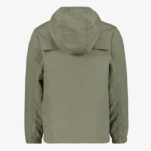 Jongens jas met capuchon groen