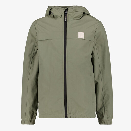Jongens jas met capuchon groen