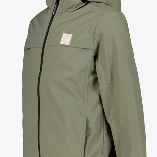 Jongens bomberjack met capuchon groen