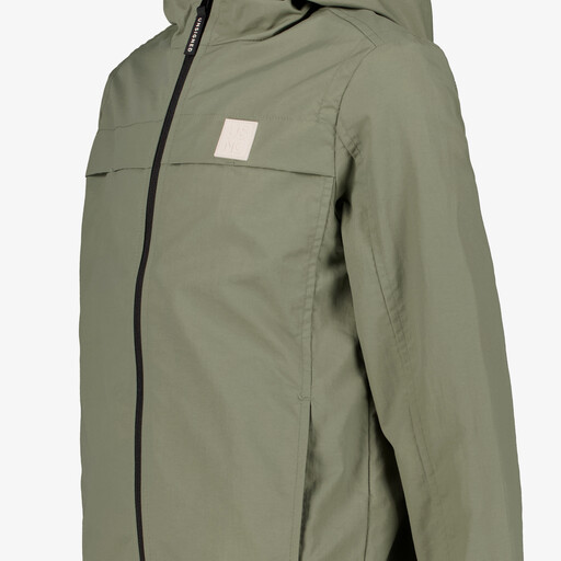Jongens jas met capuchon groen
