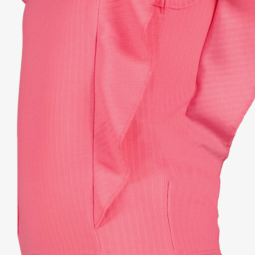 Meisjes top met ruches roze