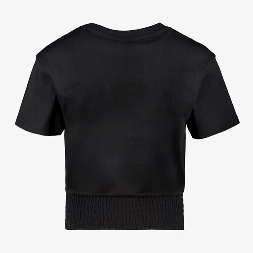 Cropped meisjes top zwart