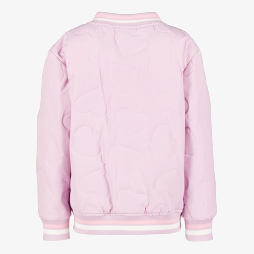 Meisjes baseball zomerjas met hartjes roze