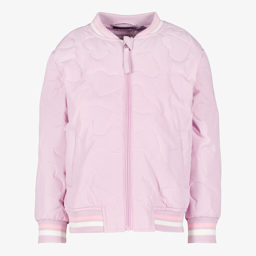 Meisjes baseball zomerjas met hartjes roze