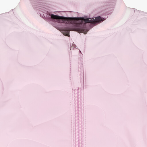 Meisjes baseball zomerjas met hartjes roze