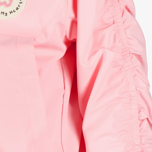 Meisjes zomerjas met capuchon lichtroze