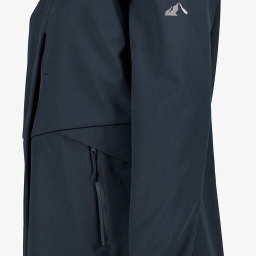 Dames softshell parka jas blauw