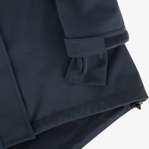 Dames softshell parka jas blauw