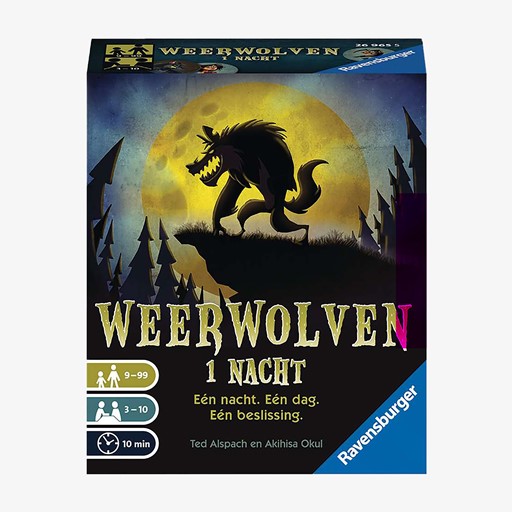 Spel Weerwolven 1 Nacht - Pocketspel