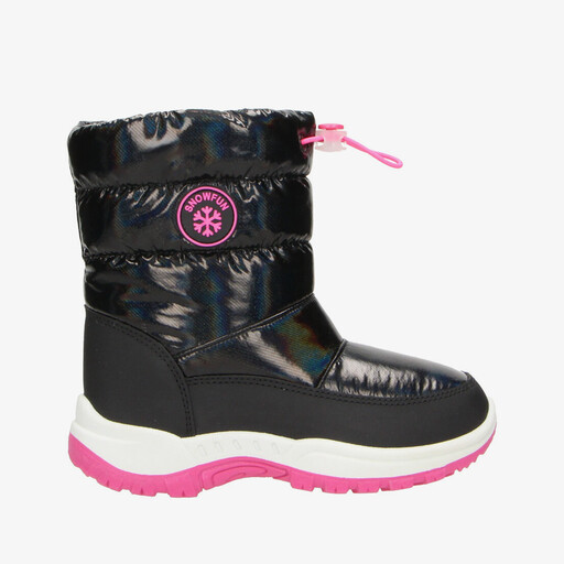 Gevoerde kinder snowboots zwart roze