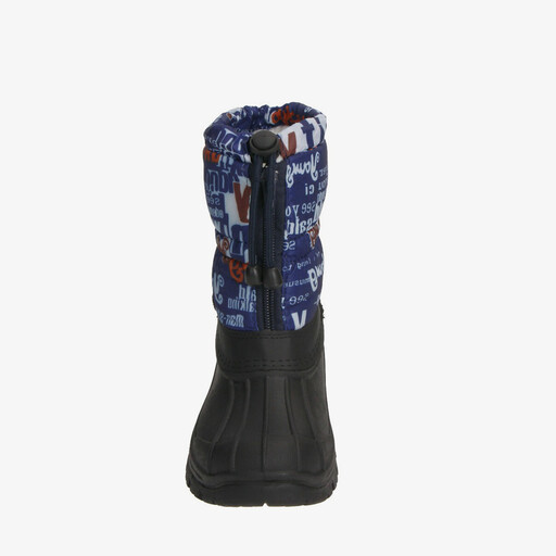 Gevoerde kinder snowboots zwart blauw
