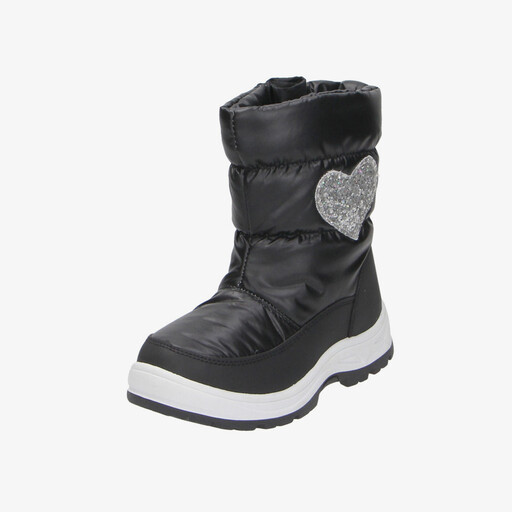 SnowFun gevoerde kinder snowboots met hartje zwart