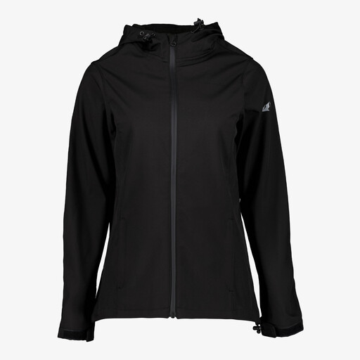 Dames softshell jas zwart