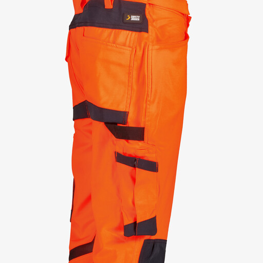 High-visibility Scuti heren werkbroek zwart oranje