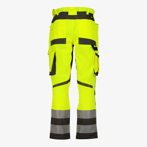 High-visibility Scuti heren werkbroek zwart geel