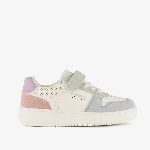 Meisjes sneakers wit pastel