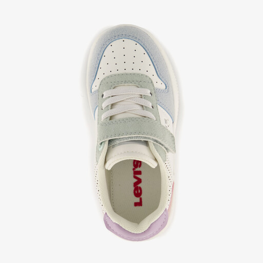 Meisjes sneakers wit pastel