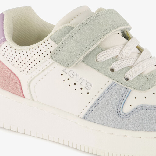 Meisjes sneakers wit pastel