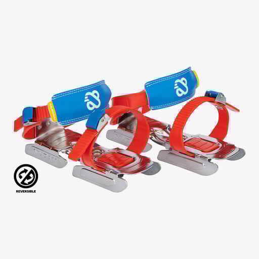 Bobbin’ Skoot kinder glij-ijzers rood geel