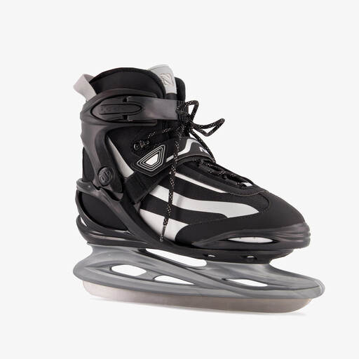Power Play ijshockeyschaatsen zwart zilver
