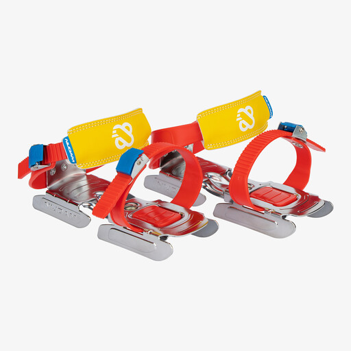 Bobbin’ Skoot kinder glij-ijzers rood geel