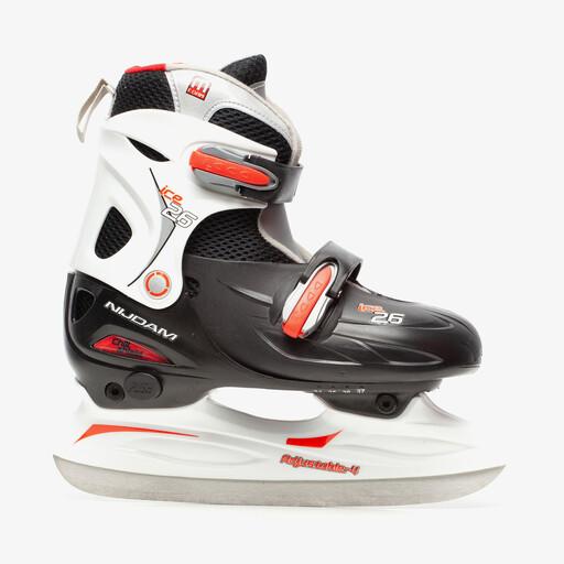 Ice Invader hardboot ijshockeyschaatsen zwart rood
