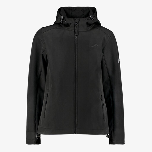 Kinder softshell jas zwart