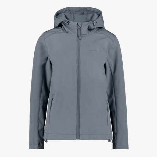 Kinder softshell jas grijs