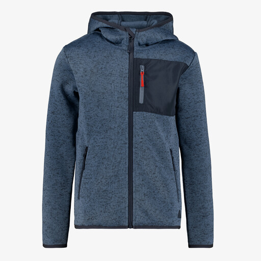 Jongens fleece vest blauw