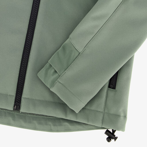 Kinder softshell jas groen