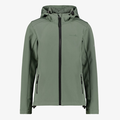 Kinder softshell jas groen